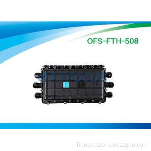 72 Cores Fiber Optic Enclosures Wall Mount 6 Port Horizonta